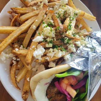 Hellenic - Falafel pita with the BEST Greek fries - Greek Near Me - Coral Springs, Florida Hellenic - Falafel pita with the BEST Greek fries - Greek Near Me - Coral Springs, Florida