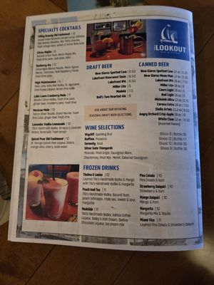 Menu photo 4 The Lookout Bar & Eatery Delavan, WI