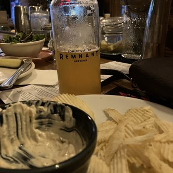 Remnant Satellite - Beer onion dip and lays potato chips - Cocktail Bars Near Me - Cambridge, Massachusetts