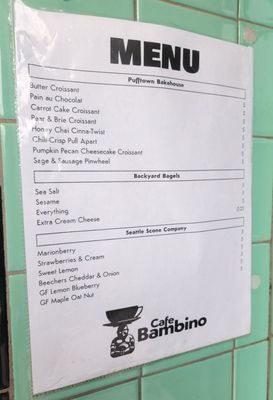 Menu photo 1 Cafe Bambino Seattle, WA
