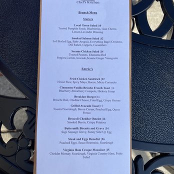 Midlothian Chef's Kitchen - Brunch menu - New American Near Me - Richmond, Virginia