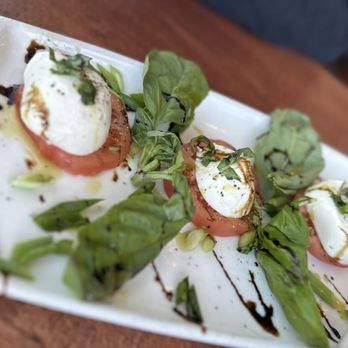 Rockfish Harbor Grill - Caprese, this was NOT heirloom tomatoes and not worth $15 - Seafood Near Me - Monterey, California Rockfish Harbor Grill - Caprese, this was NOT heirloom tomatoes and not worth $15 - Seafood Near Me - Monterey, California