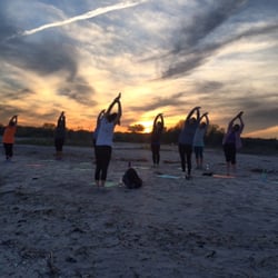 WalkAboutYoga - Sea Salutation at Sunset