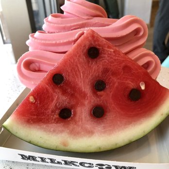 Sweet Cow Cafe - Watermelon ice cream sandwich - Ice Cream & Frozen Yogurt Near Me - Pasadena, California