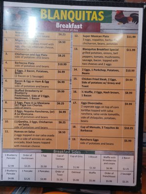 Menu photo 3 Blanquita's San Benito, TX