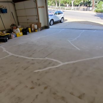 Epoxy Power by BMI - Cracks are being sealed up - Flooring Near Me - Calabasas, California
