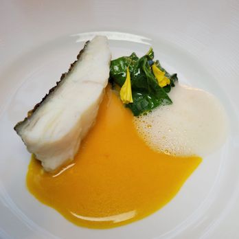 Dopamina - Turbot, saffron, Swiss chard - Mediterranean Near Me - Toronto, Ontario