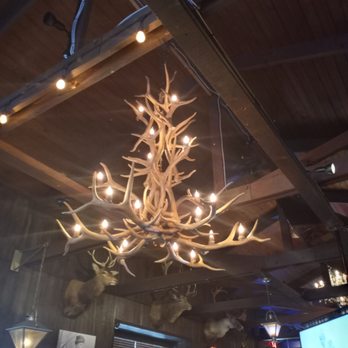 Kodiax Barn & Grill - This is an antler chandelier.  They have 2 of these in the restaurant. - American Near Me - Charleroi, Pennsylvania