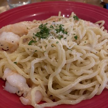 Ticino - Homemade Spaghetti, Aglio & Olio (Garlic and Oil), Shrimp - Pizza Near Me - Avon, Colorado