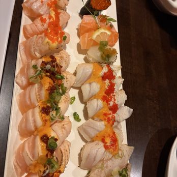 Oma Sushi - Seared salmon and seared spicy salmon - Sushi Bars Near Me - Sugar Land, Texas Oma Sushi - Seared salmon and seared spicy salmon - Sushi Bars Near Me - Sugar Land, Texas
