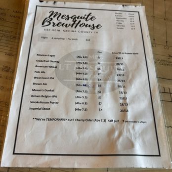 LT Mesquite Brew - Beer menu - Brewpubs Near Me - Castroville, Texas