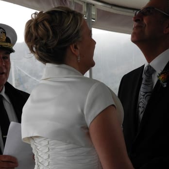 Empress Events - There's Captain Gerry marrying us. - Boat Charters Near Me - Richmond, California