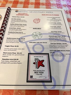 Mystic Mountain Pizza by null