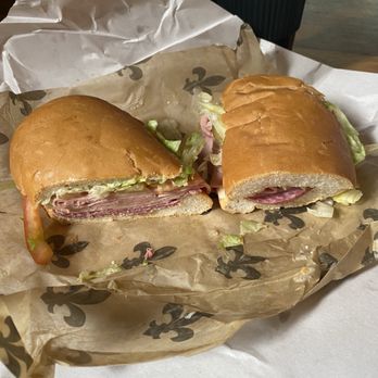 Frady's One Stop Food Store - Bologna and salami 1/2 dressed with cheese added, on French bread. - Grocery Near Me - New Orleans, Louisiana