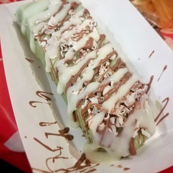 Milk and Wood - Matcha kit Kat with coconut flakes, and milk chocolate & condensed milk drizzle, fo shizzle! - Gelato Near Me - Chicago, Illinois Milk and Wood - Matcha kit Kat with coconut flakes, and milk chocolate & condensed milk drizzle, fo shizzle! - Gelato Near Me - Chicago, Illinois