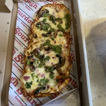 Sourdough & Co. - Mushroom flatbread that's low in mushrooms. - Sandwiches Near Me - Las Vegas, Nevada Sourdough & Co. - Mushroom flatbread that's low in mushrooms. - Sandwiches Near Me - Las Vegas, Nevada
