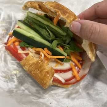 Nguyen Ngoc - Croissant with Thit Do Ba Roi (Vietnamese Sliced Pork Belly) - Vietnamese Near Me - Houston, Texas Nguyen Ngoc - Croissant with Thit Do Ba Roi (Vietnamese Sliced Pork Belly) - Vietnamese Near Me - Houston, Texas