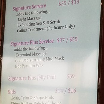 FÜMA Nail Bar - Menu preview - Waxing Near Me - Cypress, California