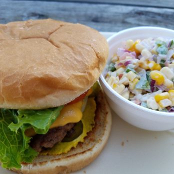 Stafford's Big Burger - The large cheeseburger basket with corn salad, very good! - Diners Near Me - West Point, Mississippi Stafford's Big Burger - The large cheeseburger basket with corn salad, very good! - Diners Near Me - West Point, Mississippi