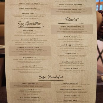 Zeffer’s Café - Menu - New American Near Me - Las Vegas, Nevada Zeffer’s Café - Menu - New American Near Me - Las Vegas, Nevada