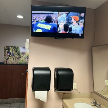 Clear Sky on Cleveland - TV in bathroom - New American Near Me - Clearwater, Florida Clear Sky on Cleveland - TV in bathroom - New American Near Me - Clearwater, Florida