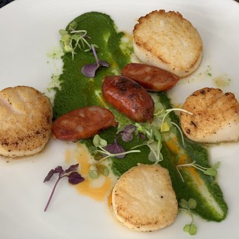 HAVEN Riverfront Restaurant & Bar - Scallops with Chorizo Appetizer - New American Near Me - Edgewater, New Jersey HAVEN Riverfront Restaurant & Bar - Scallops with Chorizo Appetizer - New American Near Me - Edgewater, New Jersey