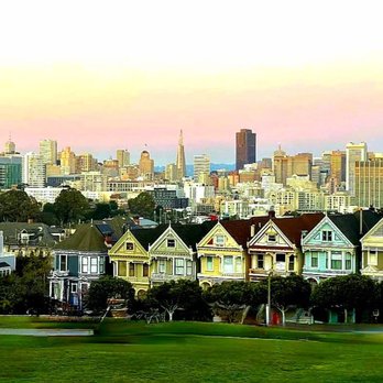 Painted Ladies - The Painted Ladies with a beautiful background view of Downtown SF. So clear a day after the storm - Landmarks & Historical Buildings Near Me - San Francisco, California Painted Ladies - The Painted Ladies with a beautiful background view of Downtown SF. So clear a day after the storm - Landmarks & Historical Buildings Near Me - San Francisco, California