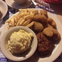 Seafood combo w/ potato salad
