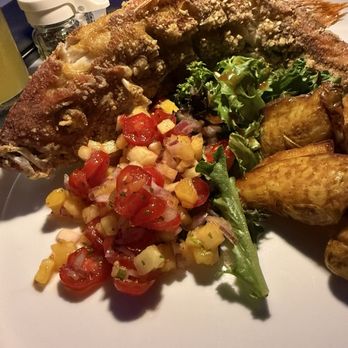 Seacrets Hideaway - Whole Fried Red Snapper - Salad Near Me - Ocean City, Maryland