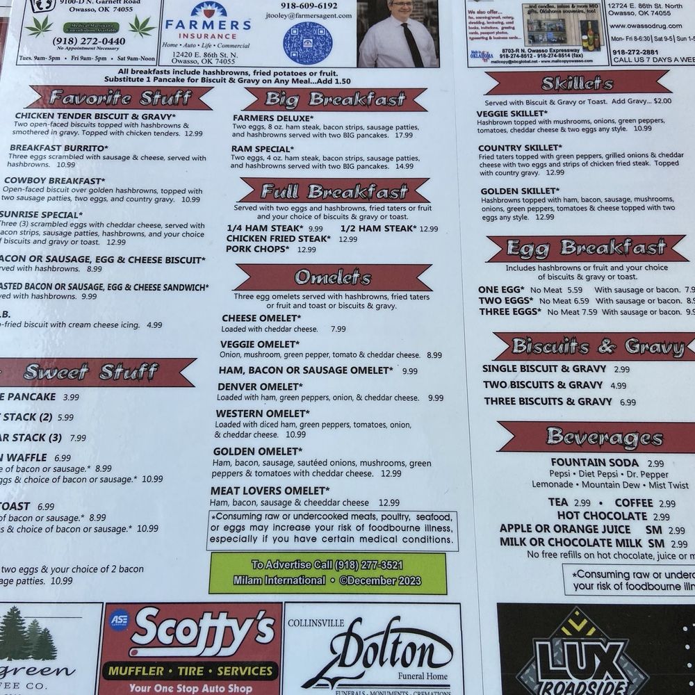 Golden Biscuit - Menu - Breakfast & Brunch Near Me - Owasso, Oklahoma