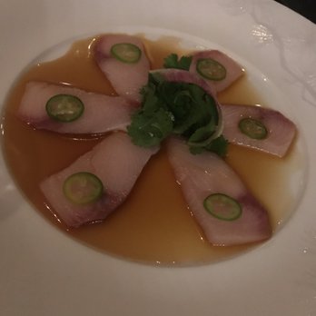 Matsuhisa - Yellowtail Sashimi with Jalapeños - Japanese Near Me - Vail, Colorado Matsuhisa - Yellowtail Sashimi with Jalapeños - Japanese Near Me - Vail, Colorado