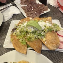Fried Quesadillas  Tasajo