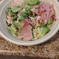 This is all there was to the $10 salad!