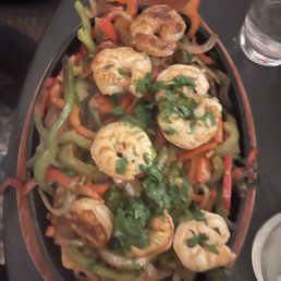 Fajitas with shrimp Fajitas with shrimp