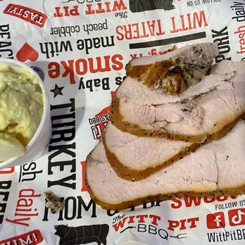 Witt Pit BBQ & Catering - Small Smoked Turkey Plate with Potato Salad - Barbeque Near Me - Rosenberg, Texas