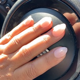 my natural nails looked horrible and Q Nails made my full set look natural my natural nails looked horrible and Q Nails made my full set look natural