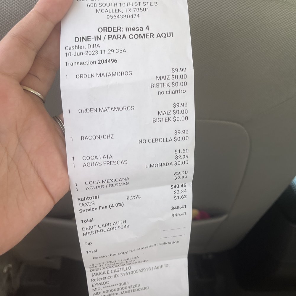 receipt receipt