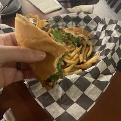 Flip Side - Tumbleweed hamburger and fries. It's our fav!