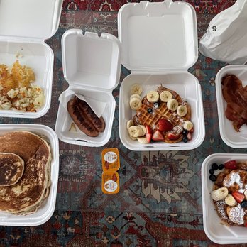 Plaza Cafe - a variety of breakfast foods in containers - Breakfast & Brunch Near Me - Pleasant Hill, California Plaza Cafe - a variety of breakfast foods in containers - Breakfast & Brunch Near Me - Pleasant Hill, California