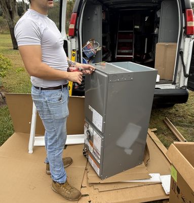 HVAC service job photo in Lake Mary, FL