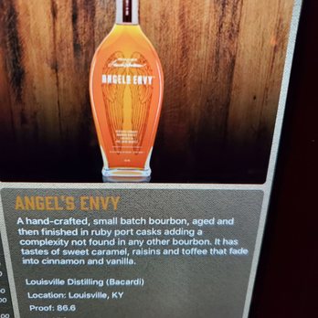 OBC Kitchen - Description of Angel's Envy bourbon on our iPad - Salad Near Me - Lexington, Kentucky OBC Kitchen - Description of Angel's Envy bourbon on our iPad - Salad Near Me - Lexington, Kentucky