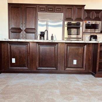 Evans Construction & Design - Added Wood Cabinetry with Shelf for Kitchen Island - General Contractors Near Me Evans Construction & Design - Added Wood Cabinetry with Shelf for Kitchen Island - General Contractors Near Me