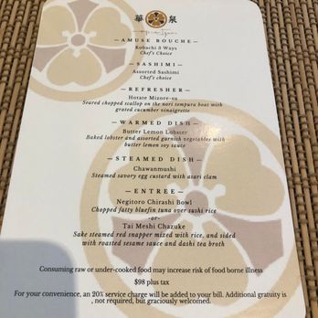 Hana Izumi - May 25 Dinner Menu - Japanese Near Me - Millbrae, California Hana Izumi - May 25 Dinner Menu - Japanese Near Me - Millbrae, California