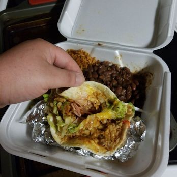The Pepper - My girlfriend's fish tacos that she didn't even finish. Tortilla was soggy, rice was dry, and she claims the black beans were too spicy. - Mexican Near Me - Plattsburgh, New York