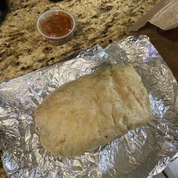 Apollo Restaurant - Sausage and Bacon breakfast burrito with salsa - Breakfast & Brunch Near Me - Burbank, California