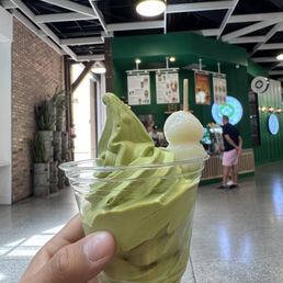 Matcha Dango soft serve. Matcha Dango soft serve.