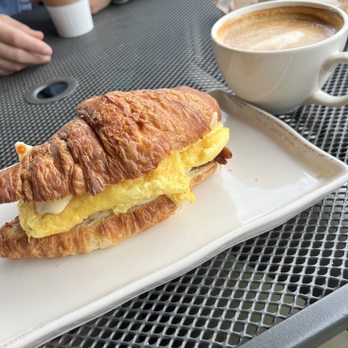 Sheldon's Service Station - Croissant Breakfast sandwich & Latte - 1/2022 - Cafes Near Me - La Mesa, California Sheldon's Service Station - Croissant Breakfast sandwich & Latte - 1/2022 - Cafes Near Me - La Mesa, California