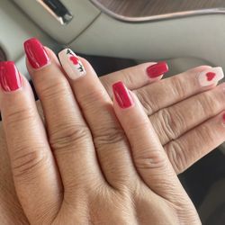 Oasis Nail Spa - Valentine nail design