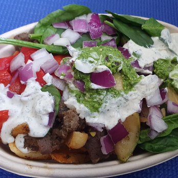 Filo Greek - Street bowl Steak Fries. Mixed veg, Spanish cheese, spicy mayo, garlic sauce. 10/10 recommended - Greek Near Me - Port Orange, Florida Filo Greek - Street bowl Steak Fries. Mixed veg, Spanish cheese, spicy mayo, garlic sauce. 10/10 recommended - Greek Near Me - Port Orange, Florida