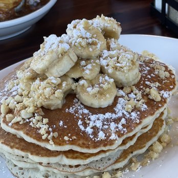 Kihei Caffe Lahaina - Banana Mac nut pancakes - Breakfast & Brunch Near Me - Lahaina, Hawaii